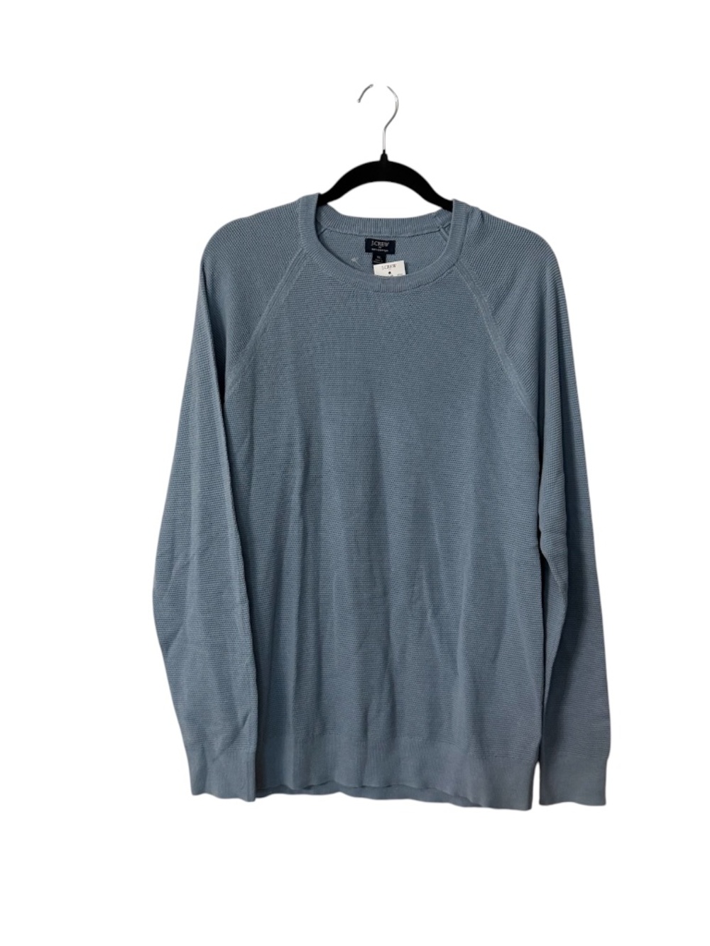 J.Crew Men's Blue Long Sleeve 100% Cotton Knit Crewneck Sweater Sz XL NWT